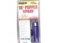Mace Security 10% Pepper Spray 11gm w/Hard Key Case Purple. The Mace Security Hard Key Case pepper spray contains oleoresin capsicum a naturally occurring substance derived from cayenne peppers. The OC pepper formula (0.66% capsaicinoids concentration)