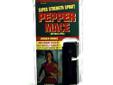 Mace Security Jogger Pepper Spray 18gm. Pepper Mace Sprays have a powerful OC pepper formula that creates an intense burning sensation and causes an attackers eyes to slam shut upon direct contact. OC pepper is a naturally occurring substance derived from