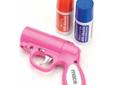 Mace Security Pepper Gun Pepper Spray 28gm Sprays up to 25ft Pink. The Mace Pepper Gun is the most accurate non-lethal self defense spray available. With its advanced delivery system utilizing bag-in-a-can technology, the Mace Pepper Gun delivers a