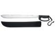 "
Meyerco MCMACH22 Machete 22
Machete
Features:
- Measures 27-1/2"" overall.
- 22"" Stainless Steel Blade with Offset Saw Blade on Back
- Patented Full Guard Rubber Overmold Handle
- Heavy-Duty Nylon Sheath
- Limited Forever Warranty
- Clamshell"Price: