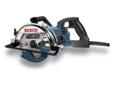 The Bosch 7-1/ 4-inch worm drive construction saw is driven by a powerful 15 amp all ball-bearing motor that tears through even the toughest jobs. It boasts a worm drive gear train with a left side blade design, and a helpful anti-snag lower guard to