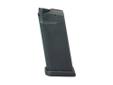 Magazine Glock 26 9MM 10 Rounds Black. Increase your Glock pistol's firepower by adding an extra magazine. Glock pistols permit almost unrestricted compatibility of the magazines within a caliber. Standard magazines can also be used for backup weapons.