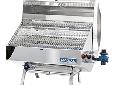 "Monterey" Gas Grill Grilling Area:420 sq. in. (2710 sq. cm)Primary 12" x 24" (30 cm x 61 cm)Secondary 5-1/2" x 24" (14 cm x 61 cm)Large enough to provide a banquet for even the hungriest crew, the Monterey offers features usually only found in the