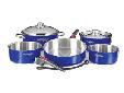 Professional Series Gourmet Nesting Cookware - Cobalt BlueMagma's famous and extremely popular 100% 18-10 Stainless Steel is now available with an elegant baked-on enamel Cobalt Blue finish. Like all Magma Cookware, these Cobalt Blue beauties completely