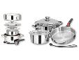 7 Piece "Nesting"18-10 Stainless Steel Gourmet Starter Set CookwareThe quality and value you've come to expect from Magma's current 18-10 stainless steel cookware sets now available in a 7 piece starter set. This nesting cookware stores in less than +