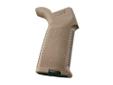 The MOE Grip provides Magpul quality, feel, and durability in an economical, drop-in upgrade for the standard AR15/M16/M4 pistol grip. The ergonomic, hand filling design combines aggressive texturing with storage core capability. With a similar shape to a