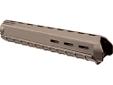 The Magpul MOE Hand Guard for AR15/M16 rifles with rifle-length gas systems combines the light weight of a standard hand guard with modular flexibility. Slots at the two, six, and ten o'clock positions allow for optional mounting of Picatinny rail