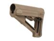 The Magpul STR (Storage/Type Restricted) is a drop-in replacement butt stock for AR15/M16 carbines using commercial-spec sized receiver extension tubes. A storage-capable version of the CTR, the STR has improved cheek weld and two water resistant battery