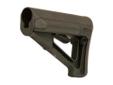 The Magpul STR (Storage/Type Restricted) is a drop-in replacement butt stock for AR15/M16 carbines using mil-spec sized receiver extension tubes. A storage-capable version of the CTR, the STR has improved cheek weld and two water resistant battery tubes