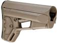 The ACS Carbine Stock is a drop-in replacement for the standard M4 stock body, offering enhanced strength, stability, battery/equipment storage, and improved cheek weld. The Adaptive Carbine/Storage (ACS) stock features a comfortable sloping cheek weld,