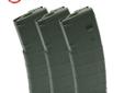 Magpul PMAG 30 MOE Magazine, 5.56x45 & .223 Rem, AR-15 & M4, OD Green - 3 Pack. Magpul Original Equipment (MOE) is a line of firearm accessories designed to provide a high-quality, economical alternative to standard weapon parts. The MOE line