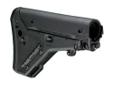 The Magpul UBR (Utility / Battle Rifle), U.S. Patent 6651371, is a fully-featured, adjustable butt stock for the AR15/M16. Unlike typical collapsing stocks, this modular design offers the stability of a fixed stock with consistent cheek weld in any