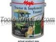 "
Majic Paint 8-0994-1 YEN8-0994-1 Majic Tractor and Implement Enamel, Gallon Black
Features and Benefits:
Use on equipment, implements, tools, etc. where a hard enamel finish is desired
Speical heavy-duty alkyd formula
Excellent adhesion
Authorized by