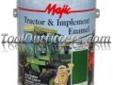 "
Majic Paint 8-0966-1 YEN8-0966-1 Majic Tractor and Implement Enamel, Gallon John Deere Green
Features and Benefits:
Use on equipment, implements, tools, etc. where a hard enamel finish is desired
Special heavy-duty alkyd formula
Excellent adhesion