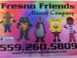 Making memories for every child on his/her special day with their favorite cartoon friend.
Fresno Friends Mascot - Kids Parties, Party Favors, Bounce Houses & Party Rentals for Fresno Kids!