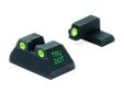 HK - TD USP Full Size .40 & .45ACP Green/Green SetSpecifications:- Unequaled Low Light Performance- Brightest Night Sights Available Today- Used by Military & Law Enforcement- Green Dot/Green Dot- This sight set is meant for use on the full size USP