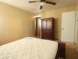 Great master bedroom for rent. Has it's own bathroom with shower. Very clean room. The size of the room is 14' by 11'. The room comes furnished w/ a bed, night stand, rug and a dresser/tv stand, unless you do not want it furnished. We have 2 refrigerators