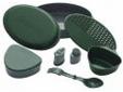 "
Primus P-734002 Meal Set Green
A complete eight-piece set that includes everything you need to eat out in the great outdoors. Two deep plates, a spice jar with three compartments, a small container that can be used for oil or washing-up liquid, storage