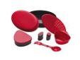 "
Primus P-734000 Meal Set - Red
A complete eight-piece set that includes everything you need to eat out in the great outdoors. Two deep plates, a spice jar with three compartments, a small container that can be used for oil or washing-up liquid, storage