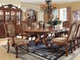 The dining room is a very important place in your home. It is where the family gathers and great conversations happen. It deserves something grand like this elegant formal dining table, with two expandable leaves, intricate apron details, and lion claw