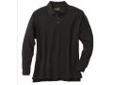 "
Woolrich 44431-BLK-M Men's Elite Long Sleeve Tactical Polo Black, Medium
Cotton-blend piquÃ© polo has a lengthened shirt tail that looks fine untucked but stays in place when tucked in. Long sleeves have ribbed cuffs; left sleeve features double-pen