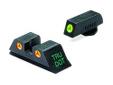 Meprolight Tru-Dot Night Sight Glock 17, 19, 22, 23 Green/Orange. Looking for unequaled low light performance, then look no further. The Meprolight Tru-Dot Night Sights provide unequaled Low Light Performance, they are arguably the brightest Night Sights