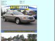 2001 Mercury Grand Marquis LS
This Tan vehicle is a great deal.
4 Speed Automatic transmission.
Looks great with Tan interior.
Has 8 Cyl. engine.
Cruise Control
Dual Air Bags
Power Mirrors
Power Drivers Seat
Power Windows
Remote Trunk Release
Call us to