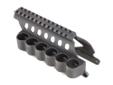 Mesa Tactical Rem 870 SureShell 6-Shell Side Saddle w/5" Rail 12Ga Black. SureShell shotshell carriers retain ammunition reliably and, being metal, can withstand the rigors of daily use and abuse. Fabricated from aircraft aluminum, they feature an