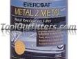 "
Fibreglass Evercoat 889 FIB889 Metal-2-Metalâ�¢ - Quart
Aluminum filled body repair filler for metal surfaces. Has excellent corrosion resistance and superior adhesion to galvanized steel and aluminum. Will not sag. Best known as the ""nearest thing to