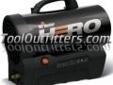 "
Mr. Heater, Inc. F227900 MRHF227900 MH35CLP-Hero Cordless Forced Air Propane Heater, 35,000BT
Features and Benefits:
Heats up to 800 sq. ft.
Built in rechargeable battery
Runs up to 8 hours per charge
Recharges in 5 hours and operates while charging
50