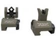 "
Troy Industries SSIG-MCM-STFT-01 Micro- M4 Sight Set Flat Dark Earth, Tritium, Folding
Troy BattleSights set the world standard for performance and durability. Now, Troy has developed a rugged low-profile sight designed for firearms with top rails