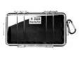 "
Pelican 1060-025-100 Micro Case 1060 Clear Lid, Black
1060 Micro Case, Clear Lid/Black
Interior Dimensions: 8.25"" x 4.25"" x 2.25"" (20.9 x 10.8 x 5.7 cm)
- GREAT FOR RUGGED SPORTS - NOT FOR SWIMMING OR SUBMERGING
- Easy open latch
- Rubber liner for