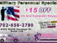 If you serve our country, you deserve a special treatment! We, at Friendly Computers, offer you a special discount on any computer repair! Just come in to our store or call us for more details: 702-656-2780!