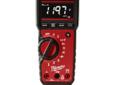 With its simple yet rugged design, the Milwaukee 2217-20 Digital Multimeter offers a wide voltage range and a best-in-class display for easy readings. Ideal for use by residential, commercial, and industrial electricians, as well as service and HVAC/ R