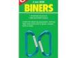 Coghlans 9665 Mini-Biners 6mm
Mini-Biners -- 6mm
Specifications:
- 2 - 6 mm binersPrice: $1.08
Source: http://www.sportsmanstooloutfitters.com/mini-biners-6mm.html