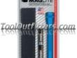 "
Mag Instrument 106-308 MAGM2A11H Mini-MagLiteÂ® Blue Flashlight Kit with Holster and 2 AA Batteries
Features and Benefits:
High-intensity adjustable light beam (spot to flood)
Converts quickly to a freestanding candle mode
Rugged, machined aluminum
