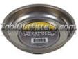 "
Titan 11061 TIT11061 Mini Magnetic Parts Tray
Features and Benefits:
4-1/4" stainless steel dish
Perfect for holding small parts, hardware and fasteners in place
Sticks to any ferrous metal surface - it even works upside down!
Rubber covered magnetic