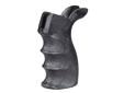 Tactical pistol grip for M16/AR15, replaces standard grip in minutes, BlackFeatures:- Increases operator comfort and weapon performance, providing more control during firing while reducing fatigue- Finger grooves, palm swell and contoured back strap allow