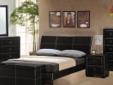 The Danielle Collection
A Leather Styled Bedroom Suite
Set Includes Queen Bed (Headboard, Footboard, and Side Rails), Mirror, Dresser, and Night Stand.
*All pieces made with cappuccino by-cast vinyl.
A stylish addition to any bedroom. Get yours while this