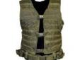 NcStar CPV2915G Molle/Pals Vest Green
Molle/pals Vest
Features:
- 3 Front Buckles
- 6 Side Adjustment Straps
- Adjustable Shoulders make for a Solid Custom Fit
- Includes Heavy Duty Pistol Belt Attaches Securely to Vest to Keep Everything in Place
-