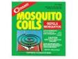 "
Coghlans 8686 Mosquito Coils -- pkg of 10
Kills and repels mosquitoes. Each coil will burn six hours or more.
Specifications:
- Active ingredient: 0.25% D-Cis trans allethrin.
- Contains: 10 coils, two metal stands.
- Net weight: 4.4 oz. (125 g)"Price: