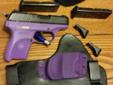 ** PERFECT MOTHERS DAY GIFT **Â 
Ruger LC9 9mmÂ 
Like new only 56 rounds through itÂ 
With one extra mag (2 mags total)
2 flat bases/2 Pinky extensions
Comes with 2 holsters
A soft neoprene Inside Waist Band holster
and a hybrid Kydex/Leather holster
With