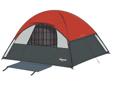 South Bend Sport Dome TentSpecifications:- Shockcorded fiberglass frame with pole pockets for quick set-up - Large Dutch ?D? style door for easy entry/exit- Large mesh roof vents and windows for excellent ventilation- Patent hooped fly frame for