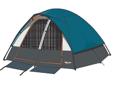 Salmon River 2 Room Family Dome TentSpecifications:- Shockcorded fiberglass frame with pin and ring system for quick set-up- Back to back Dutch ?D? style door for easy entry/exit- Large mesh roof vents and windows for excellent ventilation- Patent hooped