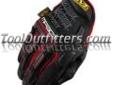 "
Mechanix Wear MPT-52-010 MECMPT-52-010 MpactÂ® Glove with Poron XRD, Black/Red, Size Large
Features and Benefits:
Heavy duty impact protection
Comfortable
Better control
Padded palm
Poron XRD enhanced
Returning to our roots, we completely redesigned the