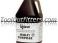 "
UVIEW 483210 UVU483210 Multi Purpose Dye
Features and Benefits:
Pinpoint leaks in engine oil, transmission, hydraulic, power steering, gasoline, and diesel fuel systems
Ideal for industrial use
"Price: $294.98
Source: