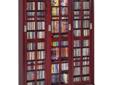 Multimedia Storage Cabinet - Dark Cherry Best Deals !
Multimedia Storage Cabinet - Dark Cherry
Â Best Deals !
Product Details :
Store your DVDs, CD and VHS tapes in a beautiful piece of furniture with this multimedia storage cabinet. The dark cherry finish