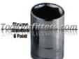 K Tool International KTI-24144 KTI24144 3/4in. Drive Standard 6 Point Chrome Socket 1-3/8in.
Features and Benefits:
Chrome vanadium
Price: $11.36
Source: http://www.tooloutfitters.com/3-4in.-drive-standard-6-point-chrome-socket-1-3-8in..html