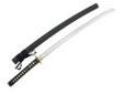 "
CAS Hanwei SH6003KGG Musashi Elite Katana
Mounted in black, the Musashi Elite is faithful to the original down to the famous double-ring iron tsubas. The tsuka-ito is in leather over ray skin. The blades are hand-forged in high-carbon steel, with new