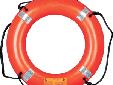 24" Ring Buoy with Reflective TapeMolded from high-impact linear, low density polyethylene (LDPE), Mustang Survival's life rings are designed for superior life expectancy in the most harsh environments.Mustang Survival's 24" orange buoy with SOLAS grade